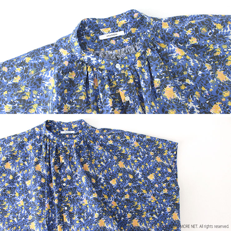 マノン MANON フラワーフレンチスリーブビッグアミカルシャツ MNN-SPSH-037 トップス ブラウス 花柄 半袖 日本製 レディース 2025春夏 | MANON | 07