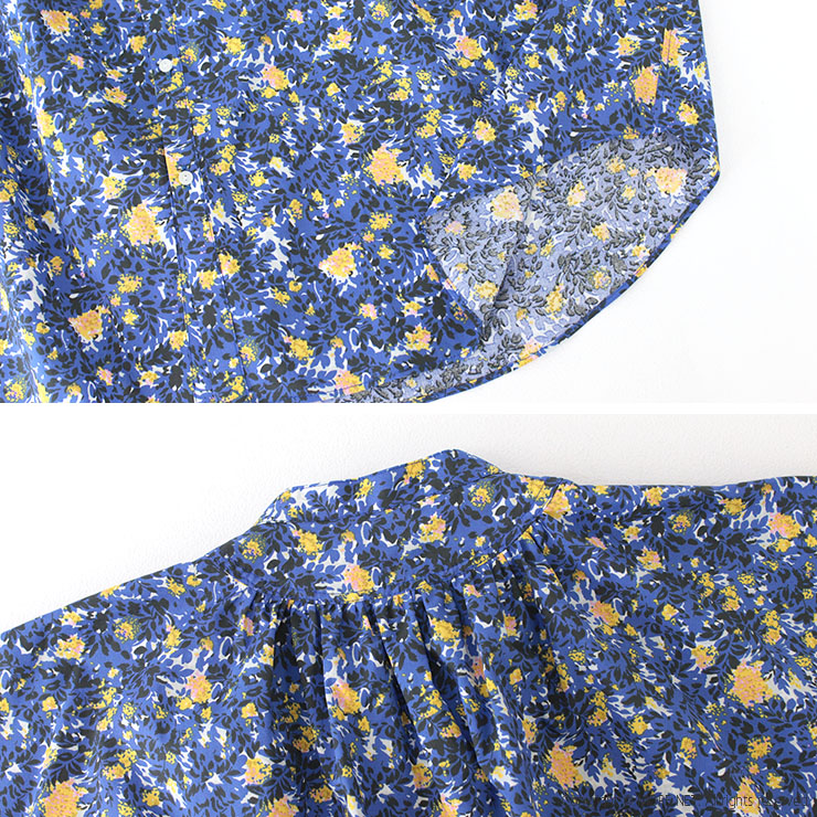マノン MANON フラワーフレンチスリーブビッグアミカルシャツ MNN-SPSH-037 トップス ブラウス 花柄 半袖 日本製 レディース 2025春夏 | MANON | 08