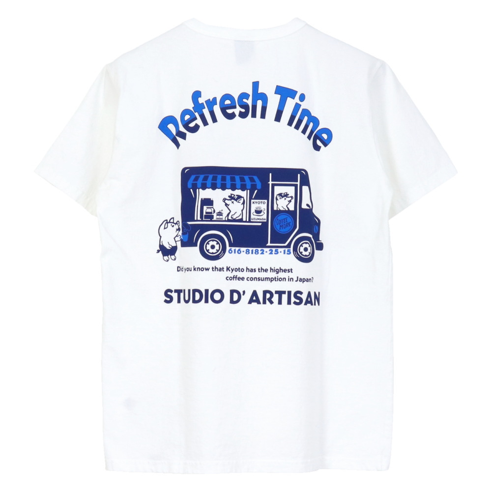 STUDIO D'ARTISAN（ステュディオ・ダ・ルチザン） モア別注 プリントT