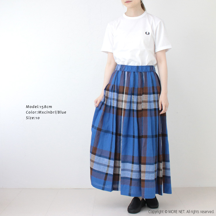 □オニール オブ ダブリン O'NEIL OF DUBLIN ソフトプリーツスカート N14183 ボトムス チェック ロング丈 レディース 2025春夏 | O'NEIL of DUBLIN | 05