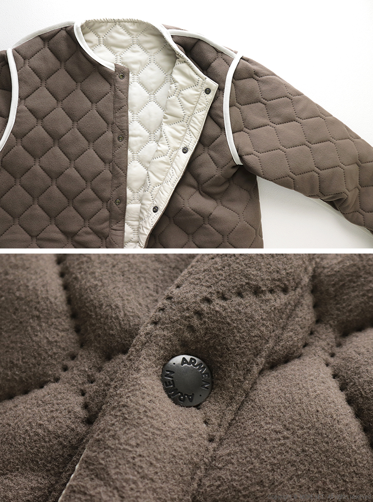 ARMEN（アーメン） ポリエステル×フリース リバーシブルオーバーサイズ