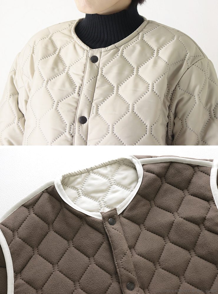 ARMEN（アーメン） ポリエステル×フリース リバーシブルオーバーサイズ