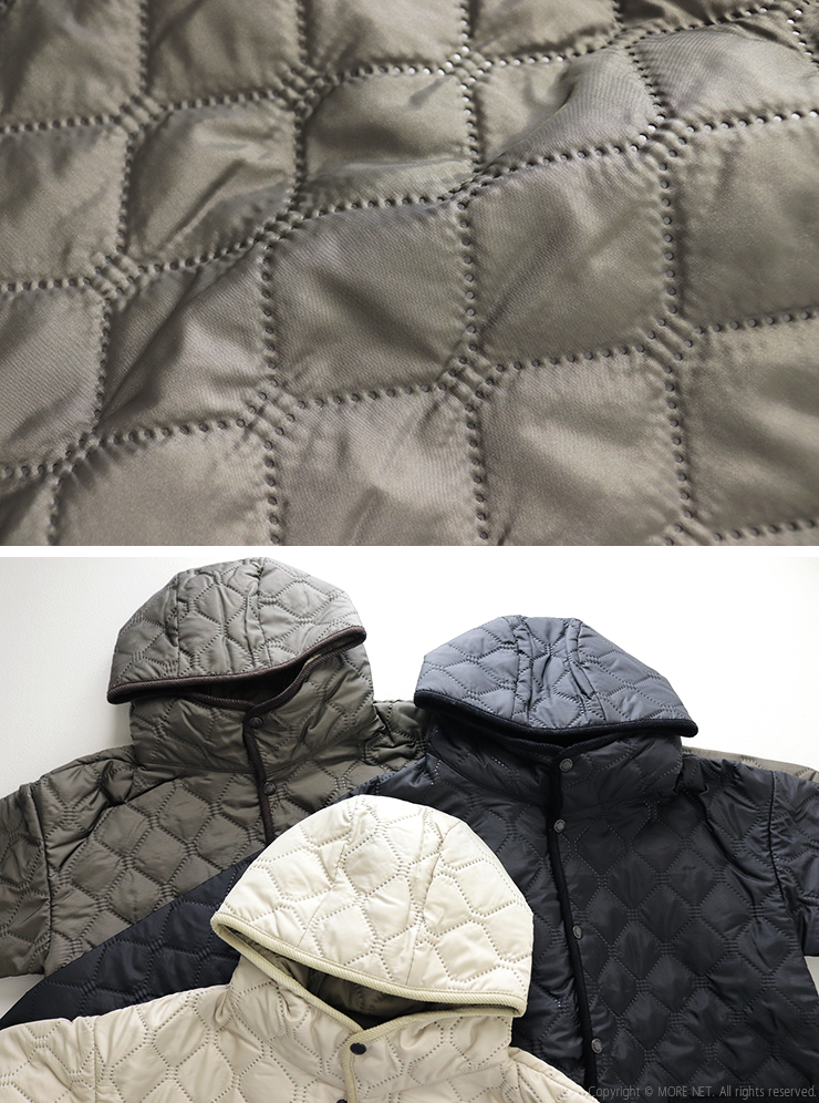 ARMEN（アーメン） ヒートキルトオーバーサイズフードジャケット