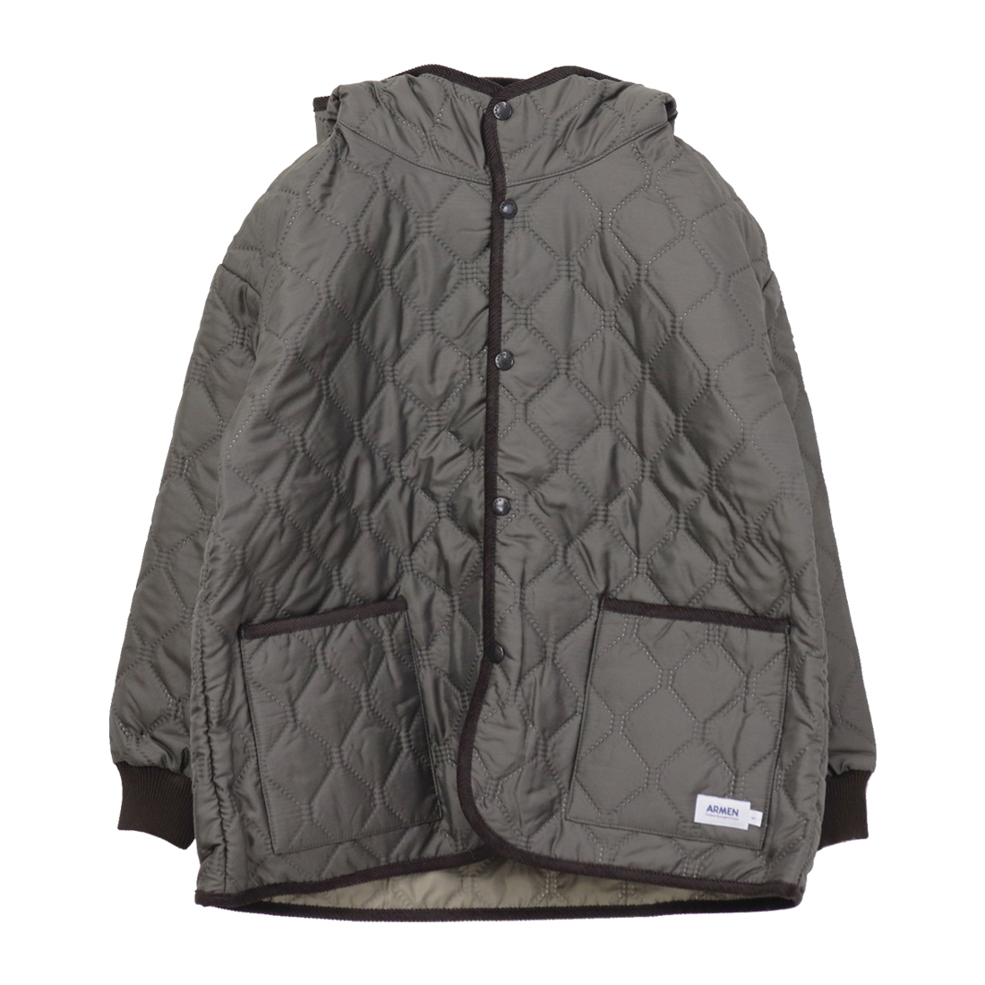 ARMEN（アーメン） ヒートキルトオーバーサイズフードジャケット