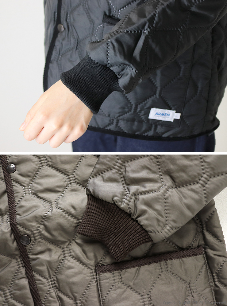 ARMEN（アーメン） ヒートキルトオーバーサイズフードジャケット