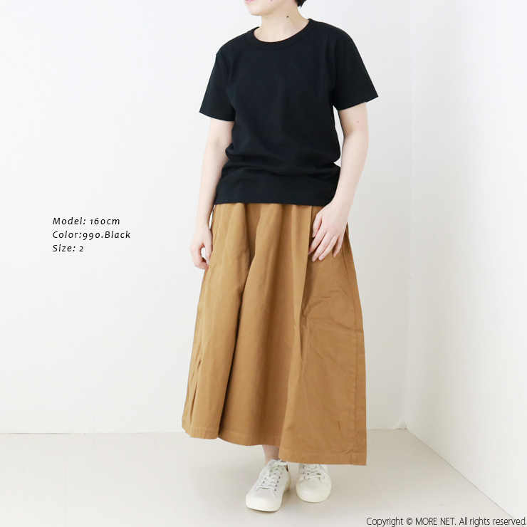 アーメン ARMEN コットンジャージークルーネックショートスリーブTシャツ NFA1401 シンプル 無地 半袖 レディース | ARMEN | 09
