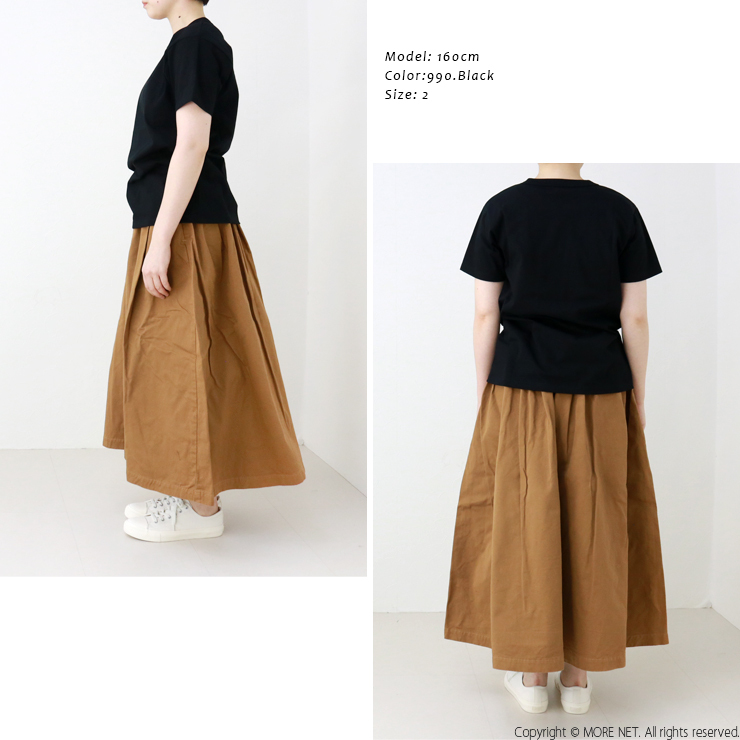 アーメン ARMEN コットンジャージークルーネックショートスリーブTシャツ NFA1401 シンプル 無地 半袖 レディース | ARMEN | 10