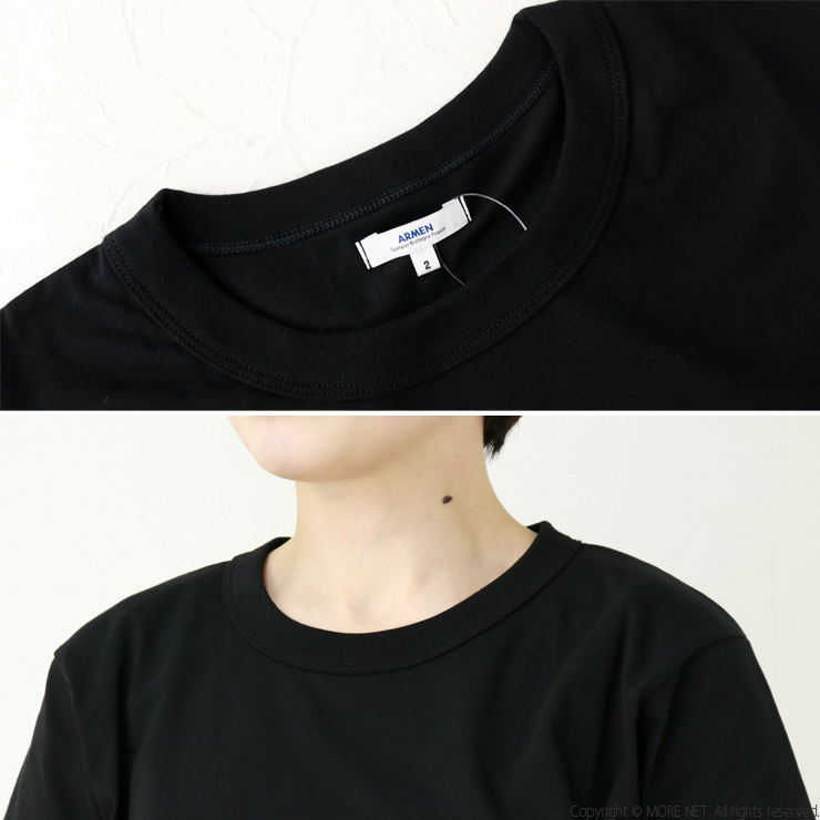アーメン ARMEN コットンジャージークルーネックショートスリーブTシャツ NFA1401 シンプル 無地 半袖 レディース | ARMEN | 11