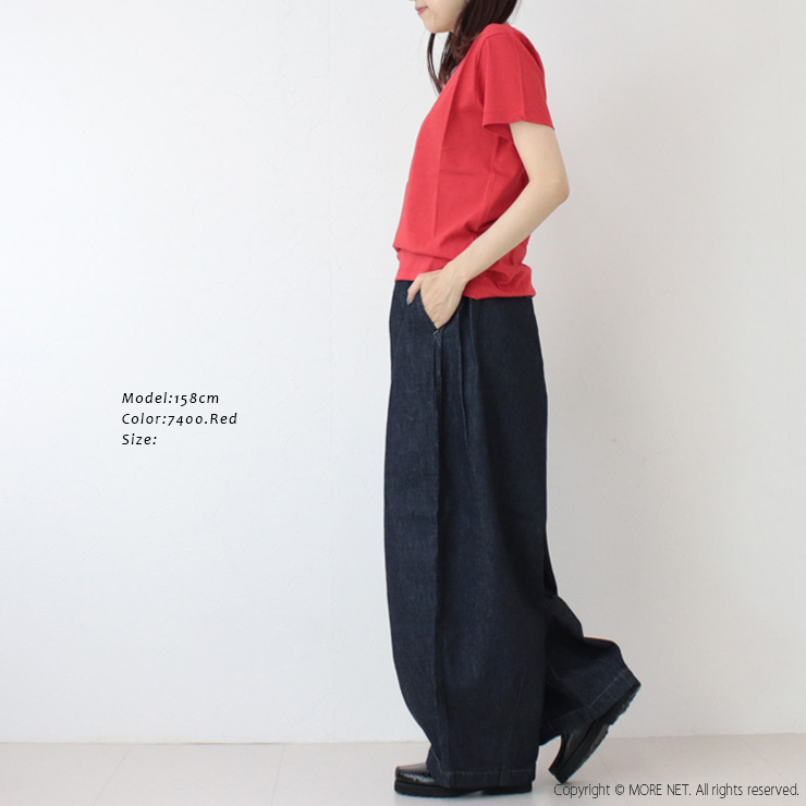 アーメン ARMEN コットンジャージークルーネックショートスリーブTシャツ NFA1401 シンプル 無地 半袖 レディース /返品・交換不可/SALE セール | ARMEN | 09