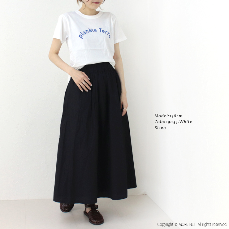 アーメン ARMEN 4.4oz プリントクルーネック半袖Tシャツ NFA1401P39  フランス製 綿 レディース トップス | ARMEN | 05