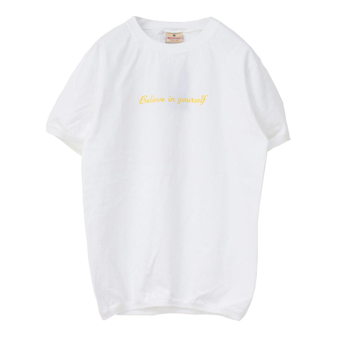 グッドウェア GOODWEAR 7.2ozコットンプリントクルーネックリブTシャツ "BELIEVE 24" NGT9801-2811 レディース アメリカ製  /返品・交換不可/SALE セール | Goodwear | 02