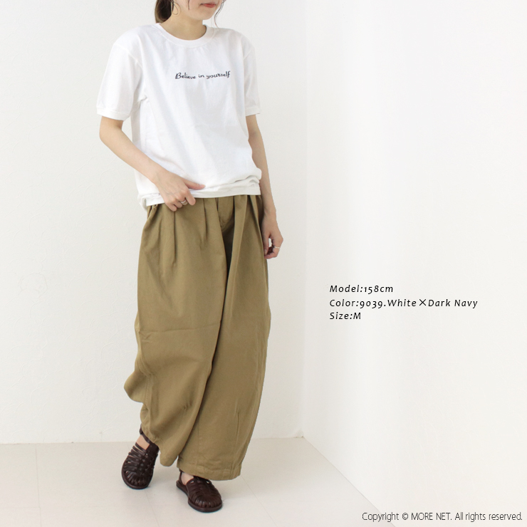 グッドウェア GOODWEAR 7.2ozコットンプリントクルーネックリブTシャツ "BELIEVE 24" NGT9801-2811 レディース アメリカ製  /返品・交換不可/SALE セール | Goodwear | 06