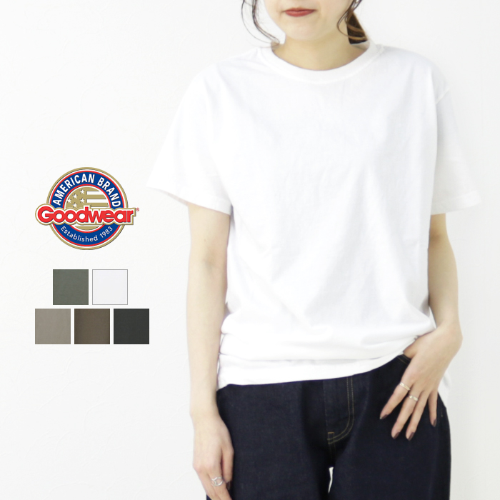 グッドウェア GOODWEAR クルーネックショートスリーブTシャツ ngw0601 アメリカンコットン 半袖 正規代理店商品 /メール便可 /返品・交換不可/SALE セール | Goodwear