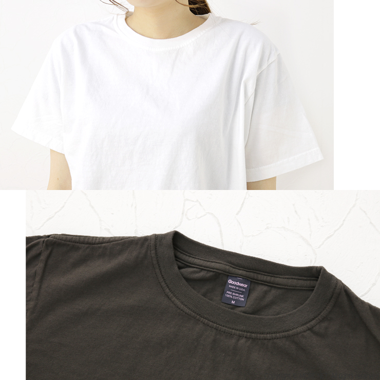 グッドウェア GOODWEAR クルーネックショートスリーブTシャツ ngw0601 アメリカンコットン 半袖 正規代理店商品 /メール便可 /返品・交換不可/SALE セール | Goodwear | 12