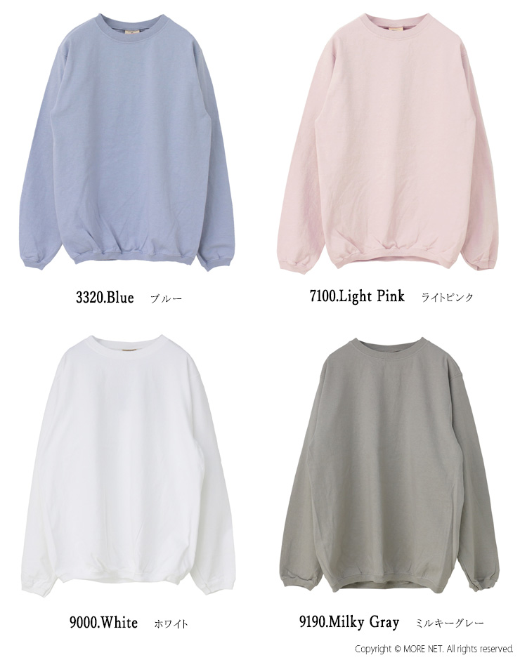 グッドウェア GOODWEAR コットンクルーネック長袖リブTシャツ NGW9951 正規代理店商品 USAコットン アメリカ製 レディース | Goodwear | 07