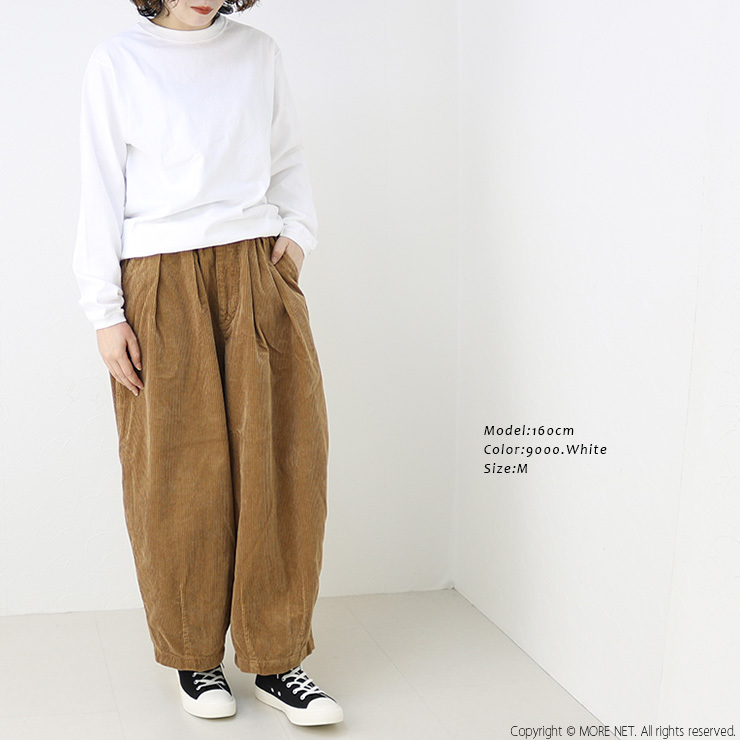 グッドウェア GOODWEAR コットンクルーネック長袖リブTシャツ NGW9951 正規代理店商品 USAコットン アメリカ製 レディース | Goodwear | 09