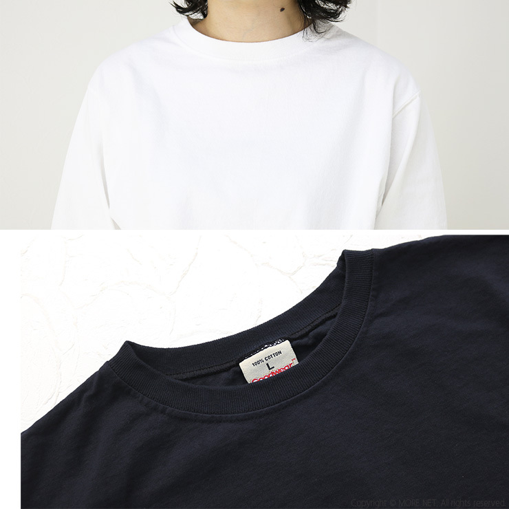 グッドウェア GOODWEAR コットンクルーネック長袖リブTシャツ NGW9951 正規代理店商品 USAコットン アメリカ製 レディース | Goodwear | 11