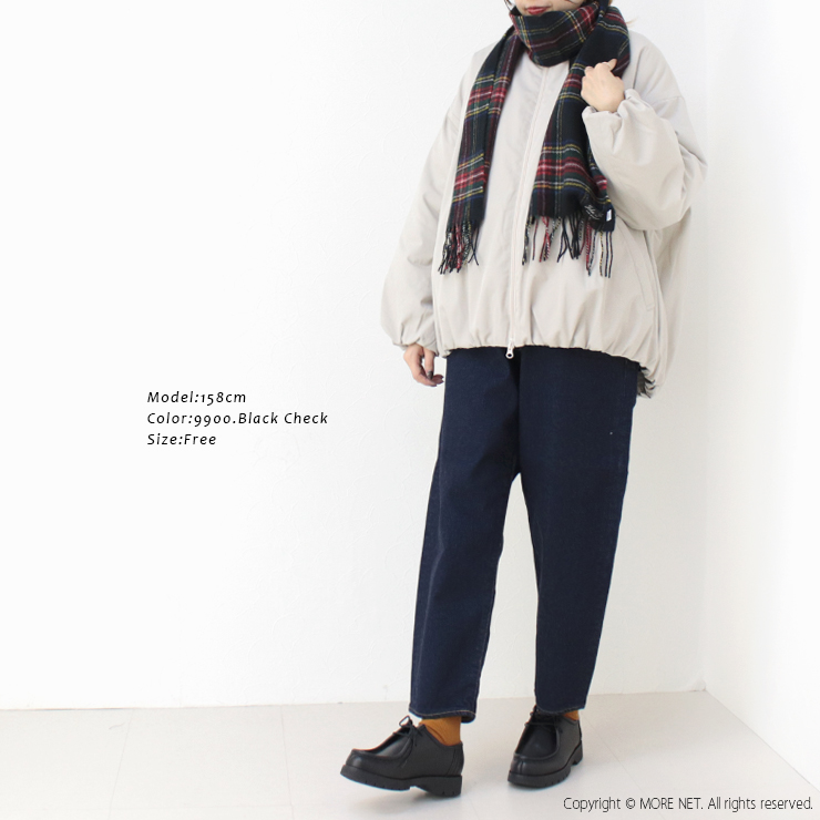 ジョンスコット JOHN SCOTT ラムウールスカーフ NLC1751 マフラー ストール チェック柄 プレゼント レディース 男女兼用 | John Scott | 13