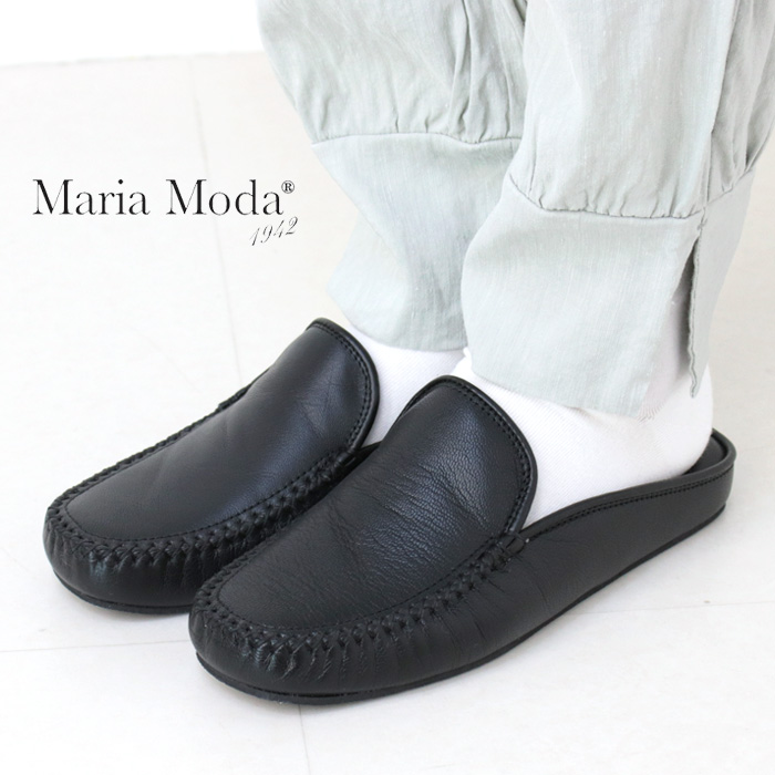 マリアモダ Maria Moda ローファーサンダル NMRM2502L シューズ 靴 スリッポン 本革 軽い イタリア製 レディース 2025春夏 | 
