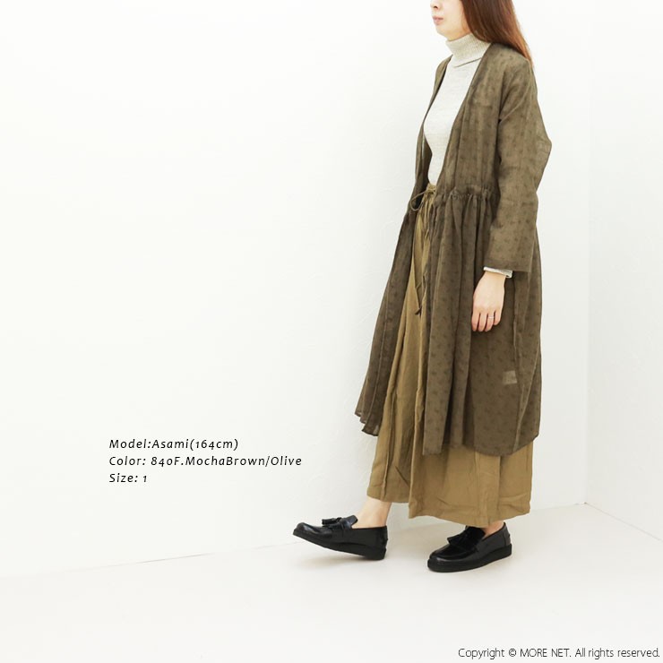 SOIL（ソイル） ウールシングルフラワープリント・カシュクールドレス