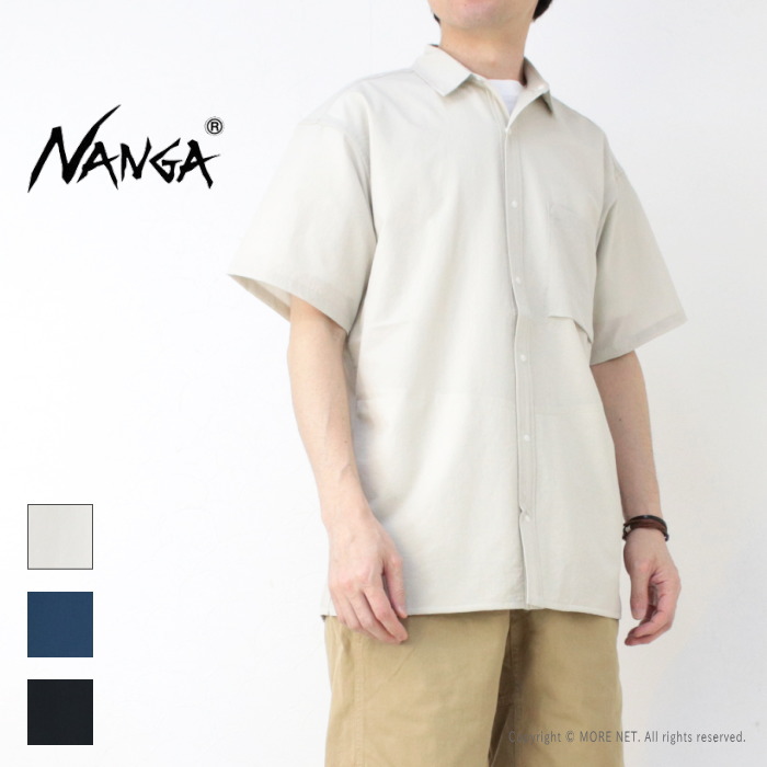 ナンガ NANGA ドットエア コンフィー半袖シャツ NW2411-1E900 メンズ DotAir 2025春夏 | NANGA
