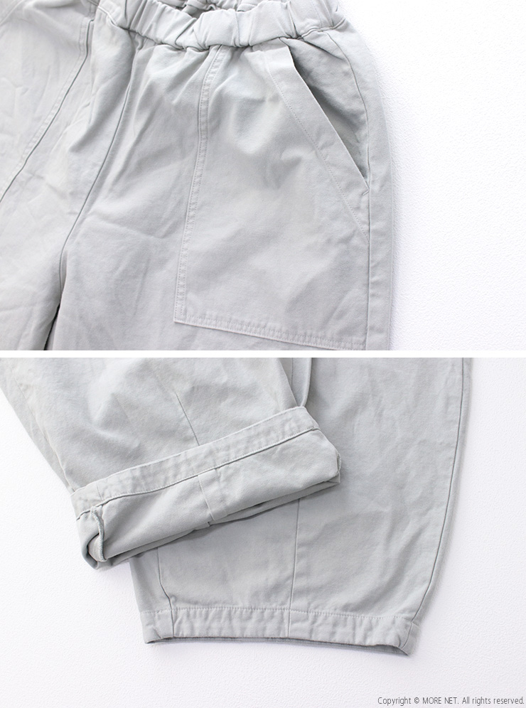 prit（プリット） バックサテン裾ダーツベイカーパンツ P70618 ワイド