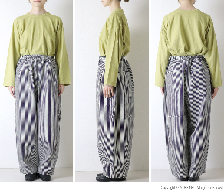 prit（プリット） prit 8ozヒッコリーデニムボールパンツ P71614 日本