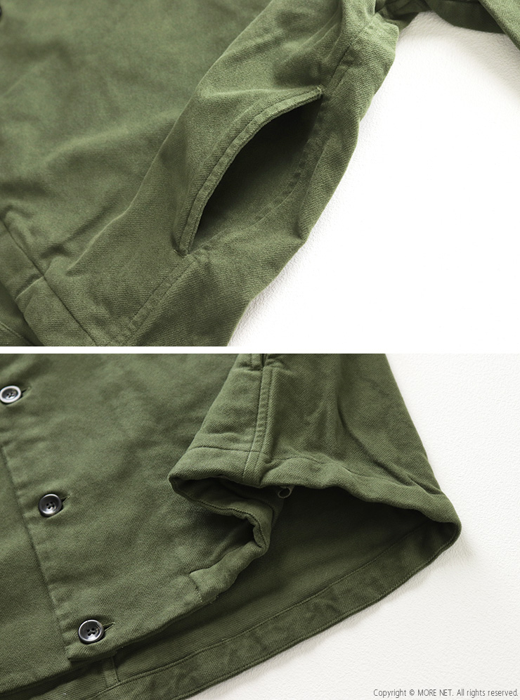 prit（プリット） 甘撚ドビースエード起毛 ネルーカラー裾ヒモショート