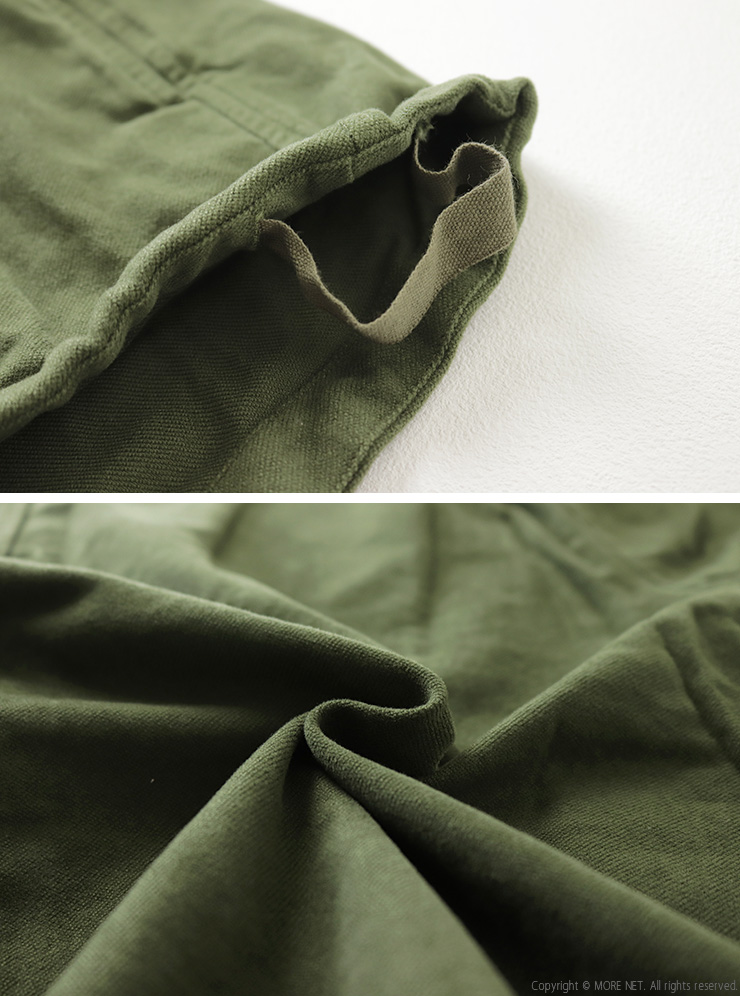 prit（プリット） 甘撚ドビースエード起毛 ネルーカラー裾ヒモショート