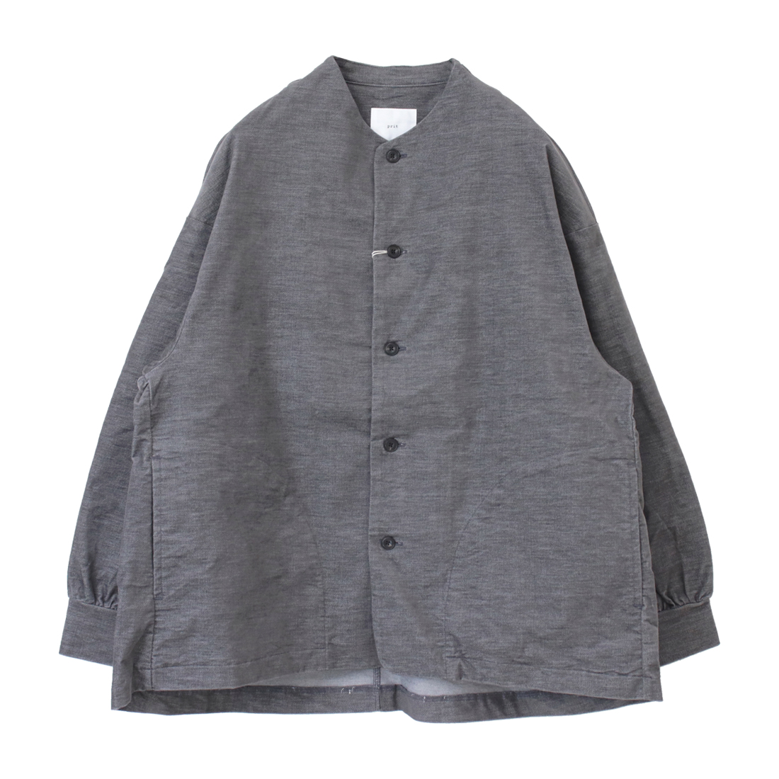 prit（プリット） ストレッチ別珍ノーカラージャケット P80640 日本製