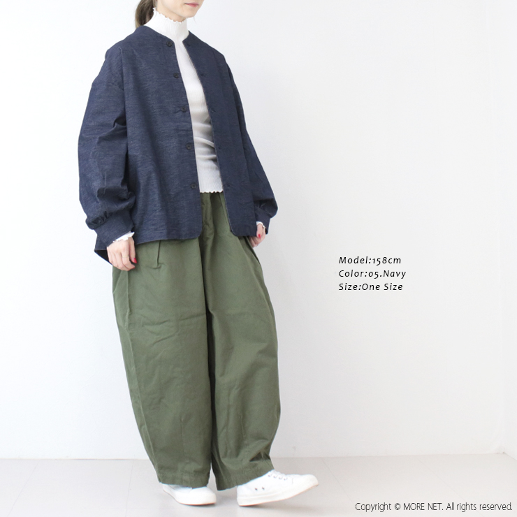 prit（プリット） ストレッチ別珍ノーカラージャケット P80640 日本製