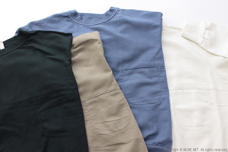 prit（プリット） タオルデニムクルーネックスラッシュポケットワイド