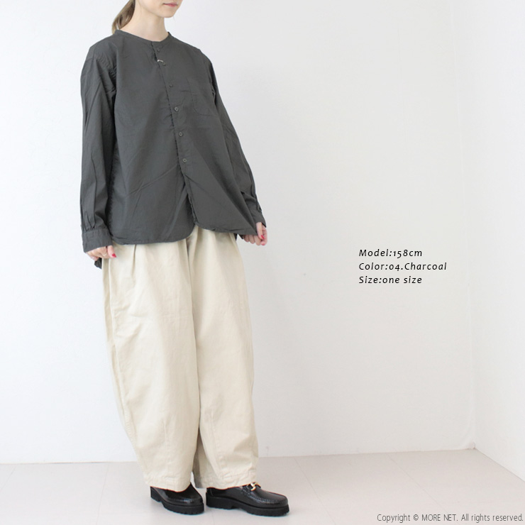prit（プリット） prit 80/1タイプライターバンドカラーシャツ P80654