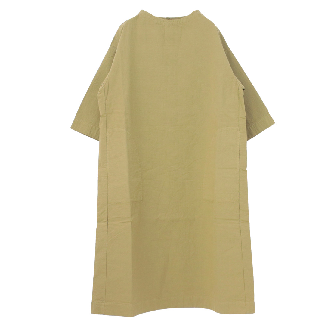 SALE セール/ プリット prit 二重織ダブルワッシャー7分袖ボトルネックワンピース P81508 無地 ロング丈 日本製 レディース /返品・交換不可 prit（プリット） 二重織ダブルワッシャー7分袖ボトルネックワンピース