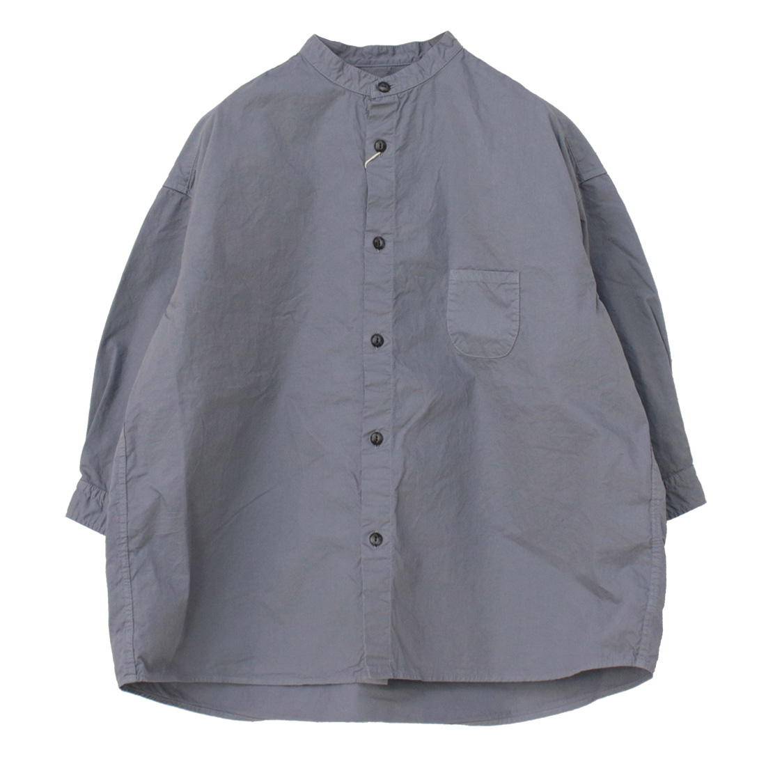 □プリット prit 40/1綾ダンプ7分袖スタンドカラーシャツ P81531 トップス 無地 日本製 レディース 2025春夏 | prit | 04