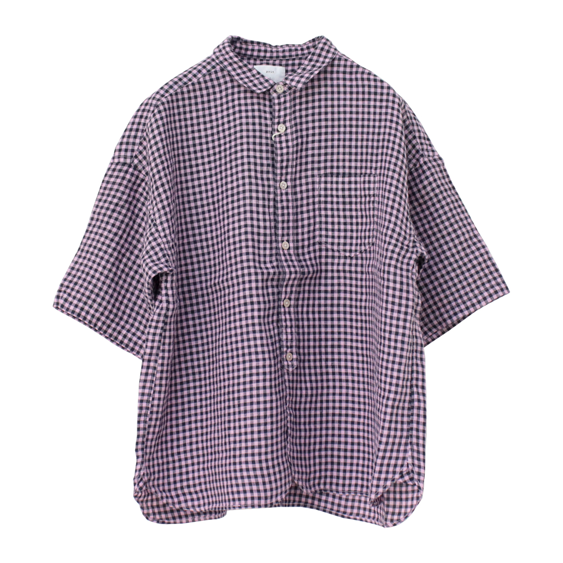 新品pritプリットフレンチリネンギンガムチェックレギュラーカラーシャツ半袖 楽天市場】prit(プリット)60/1フレンチリネンギンガムチェック