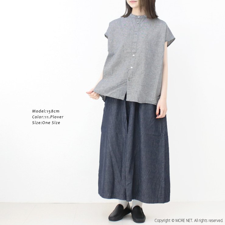 prit 綿麻平織スリーブレススタンドカラーシャツ 楽天市場】【SALE 30%OFF】prit 綿麻平織スリーブレススタンド