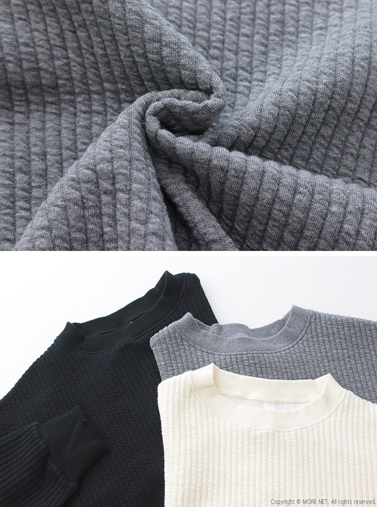 prit（プリット） コールキルトクルーネックプルオーバー P90611 長袖