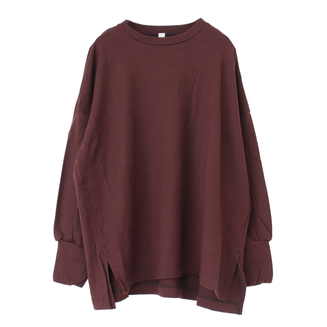 プリット prit ミルドウォッシャブル天竺 クルーネックビッグプルオーバー P90638 長袖 日本製 レディース prit（プリット） ミルドウォッシャブル天竺 クルーネックビッグプル