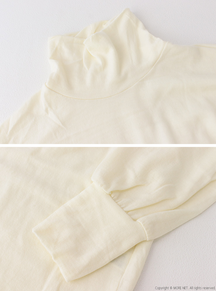 prit（プリット） ミルドウォッシャブル天竺 タートルネックビッグプル