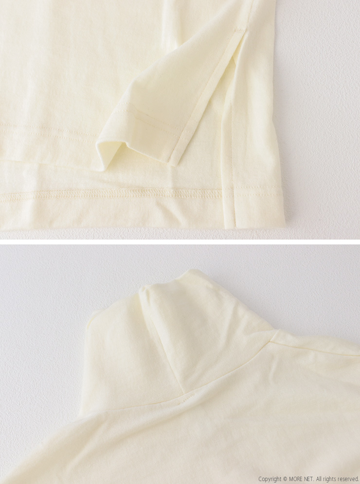 prit（プリット） ミルドウォッシャブル天竺 タートルネックビッグプル