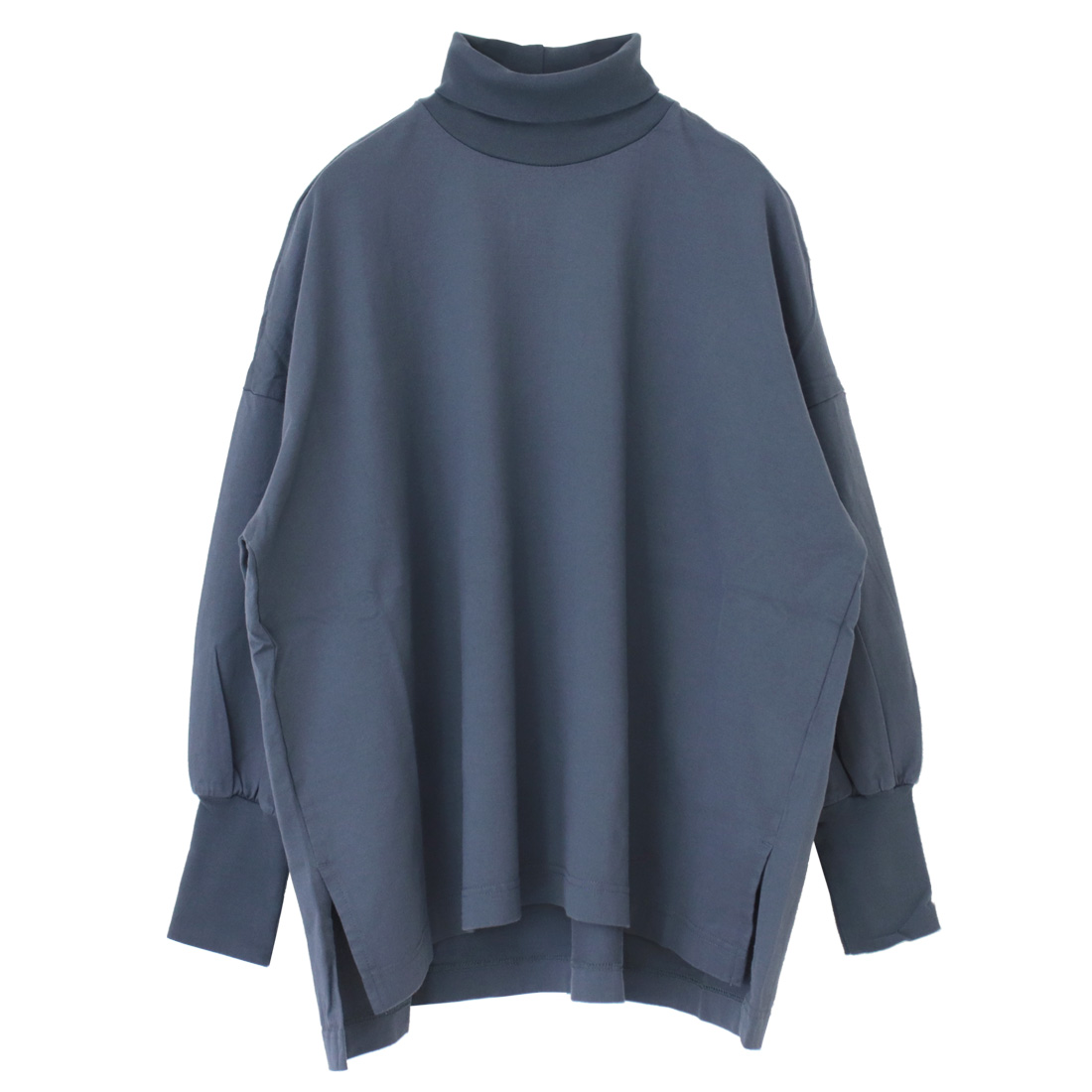 prit（プリット） prit 40/2天竺タートルネックビッグプルオーバー