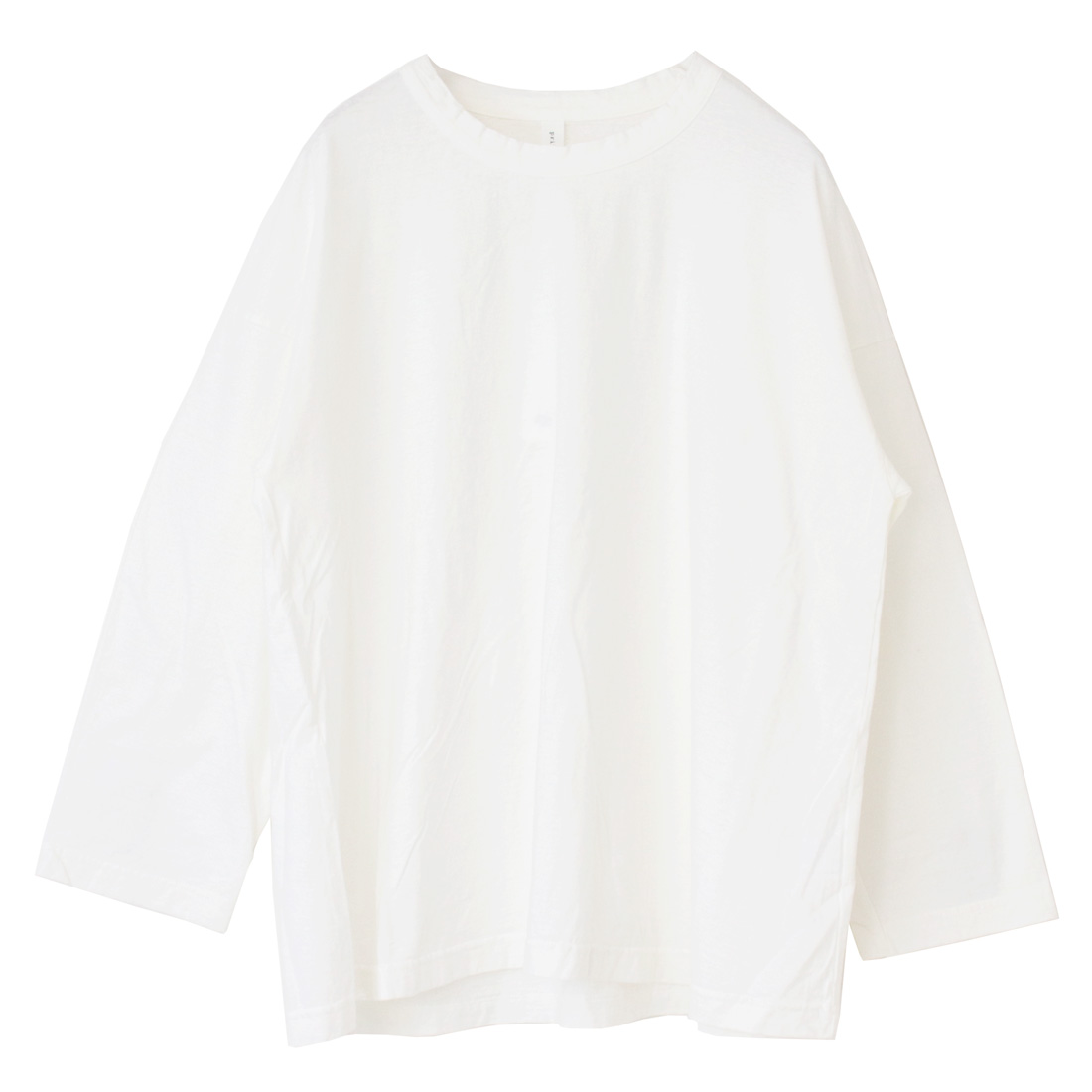 プリット prit リサイクルムラ糸天竺フレアプルオーバー P90663 Tシャツ ロンT 長袖 日本製 レディース 2025秋冬 | prit | 01