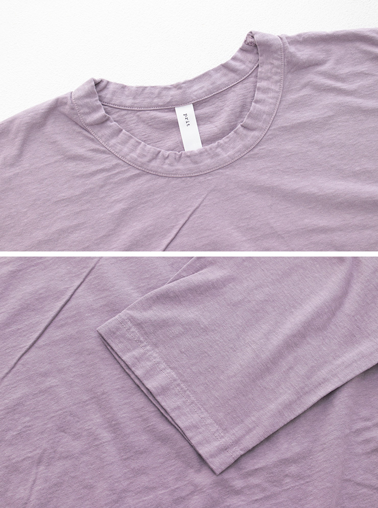 プリット prit リサイクルムラ糸天竺フレアプルオーバー P90663 Tシャツ ロンT 長袖 日本製 レディース 2025秋冬 | prit | 12