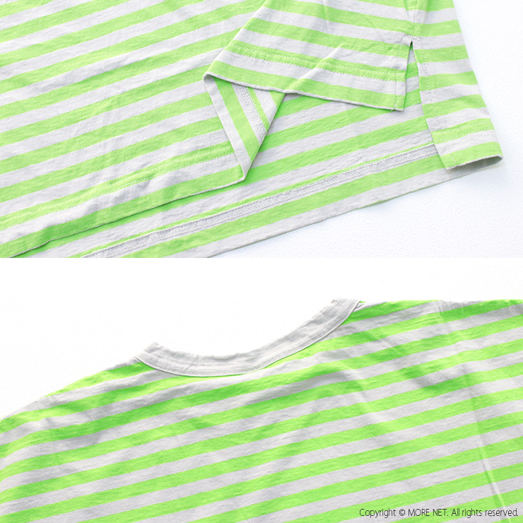 プリット prit リサイクル天竺カラーボーダー5分袖ワイドTシャツ P91530 トップス プルオーバー 半袖 日本製 レディース 2025春夏 | prit | 09