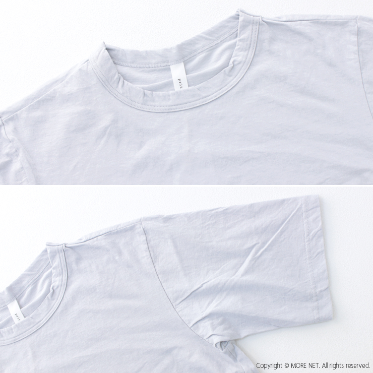 プリット prit 40/1ムラ糸MVSハイゲージ天竺クルーネックTシャツ P92524 日本製 半袖 5分袖 無地 トップス レディース 2025春夏 | prit | 10