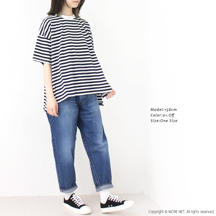 プリット prit リサイクルムラ糸天竺ボーダー5分袖ワイドTシャツ P92558 トップス カットソー 日本製 レディース 2025春夏 楽天市場】[SALE セール] プリット prit リサイクルムラ糸天竺