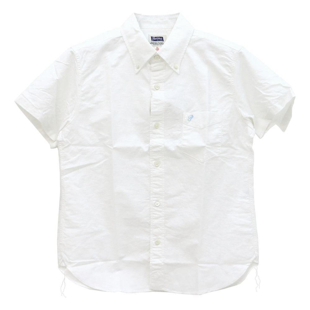フェローズ PHERROW'S コットンリネン ボタンダウンシャツ PBDS1 メンズ 日本製 半袖 綿麻｜more-net2｜02