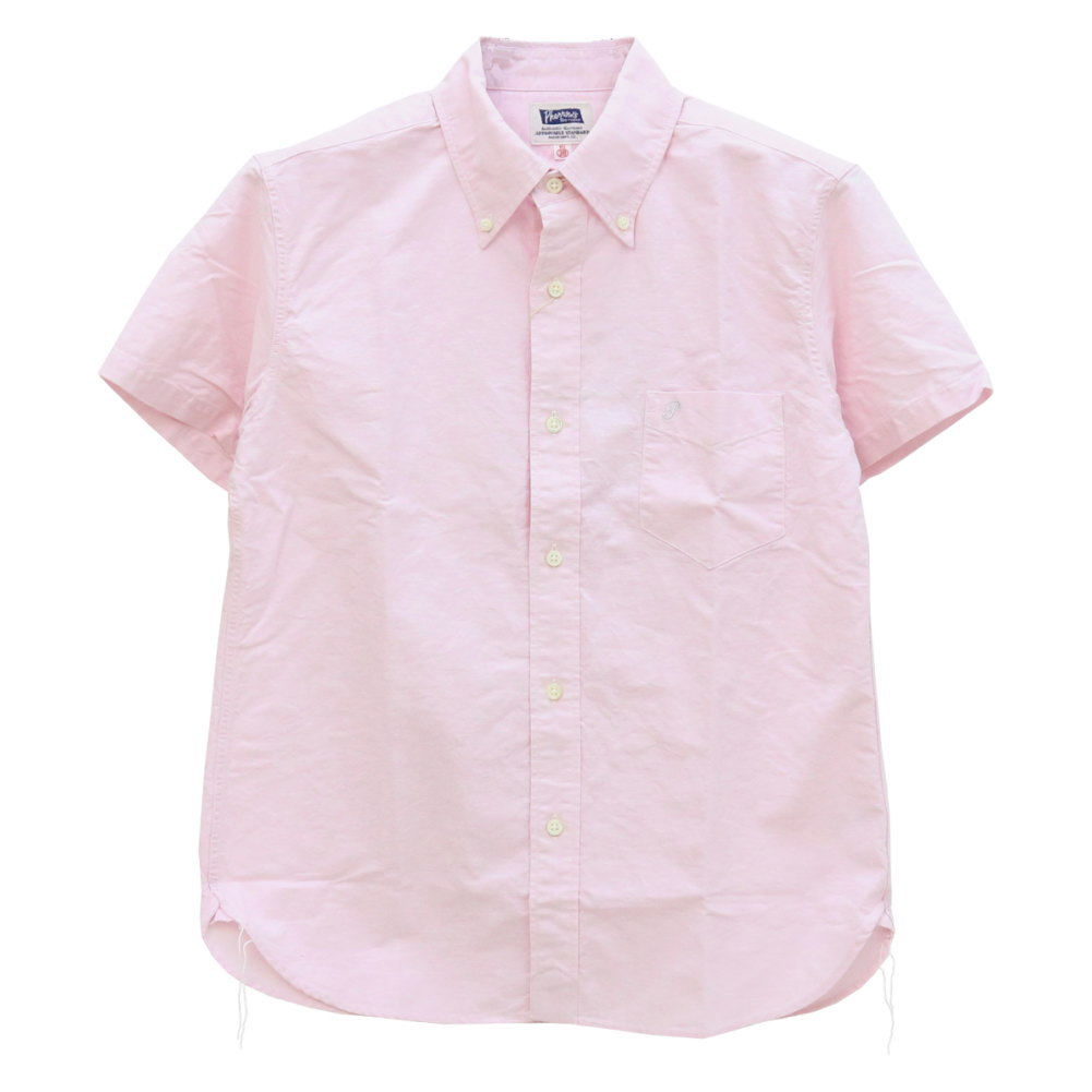 フェローズ PHERROW'S コットンリネン ボタンダウンシャツ PBDS1 メンズ 日本製 半袖 綿麻｜more-net2｜03
