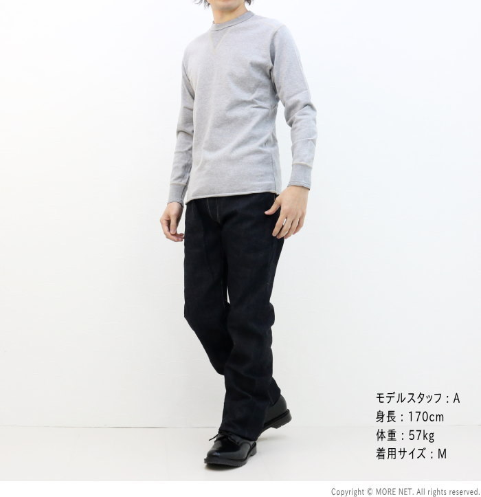 フェローズ PHERROW'S Vガゼット長袖Tシャツ PCT1 メンズ 日本製 クルーネック 無地 | Pherrow's | 10